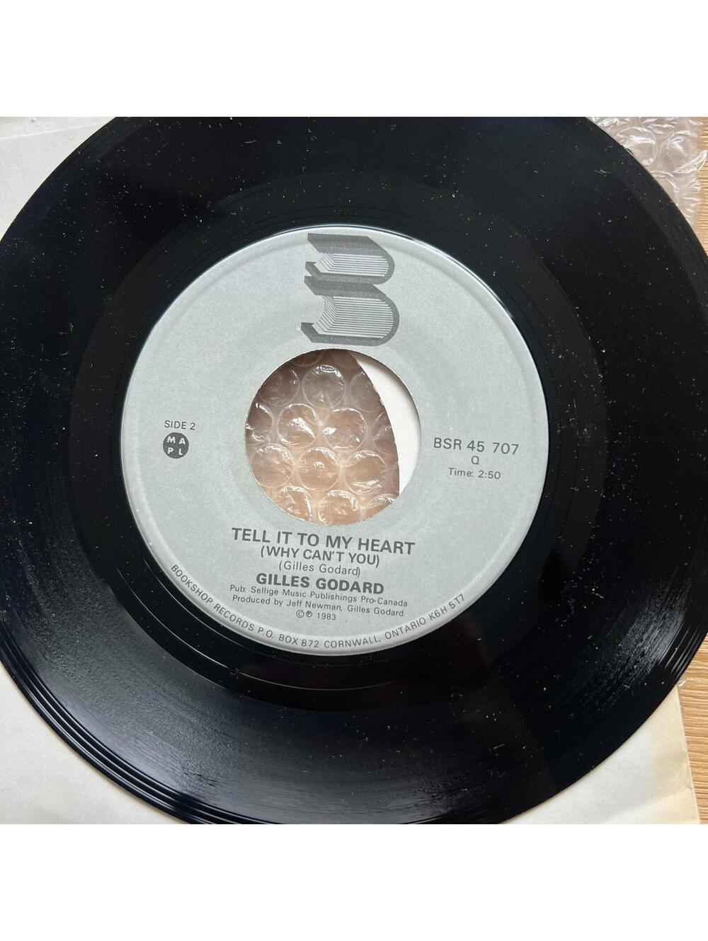 Gilles Godard – Tell It To My Heart (Why Can't You) 45rpm 7' Vinyl Record R86